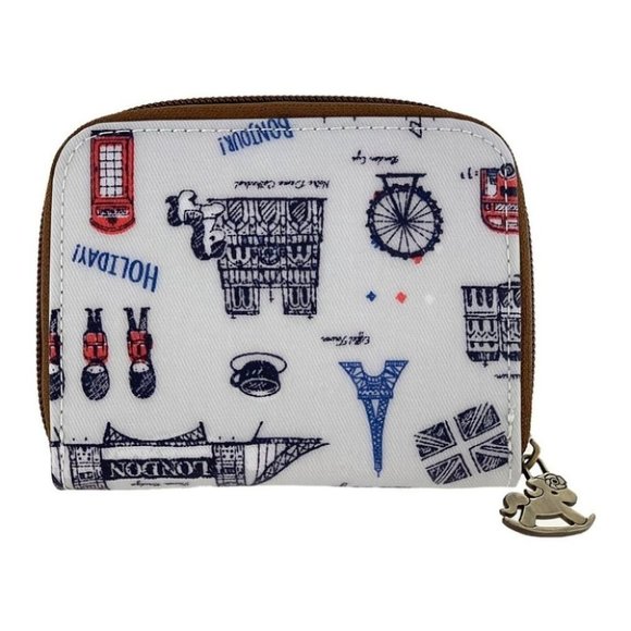 Waterproof London France Short Wallet Coin Purse - Picture 3 of 13